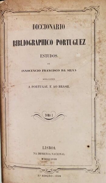 Ficheiro:Capa Diccionario Bibliographico Portuguez.jpg